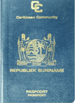 Surinamese passport image